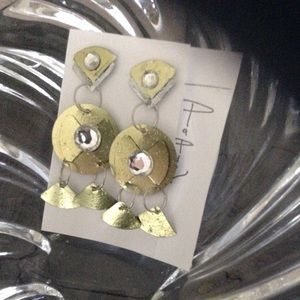 INDUSTRIAL RECCYCLED METAL EARRINGS handmade #2